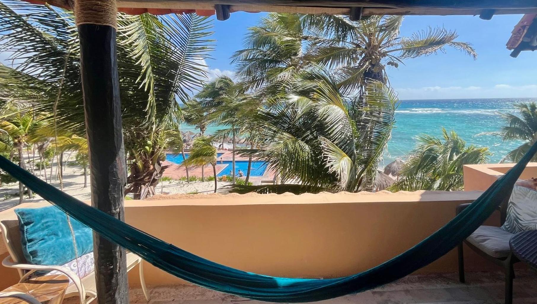 Beachfront Hammock Heaven Akumal Exteriér fotografie