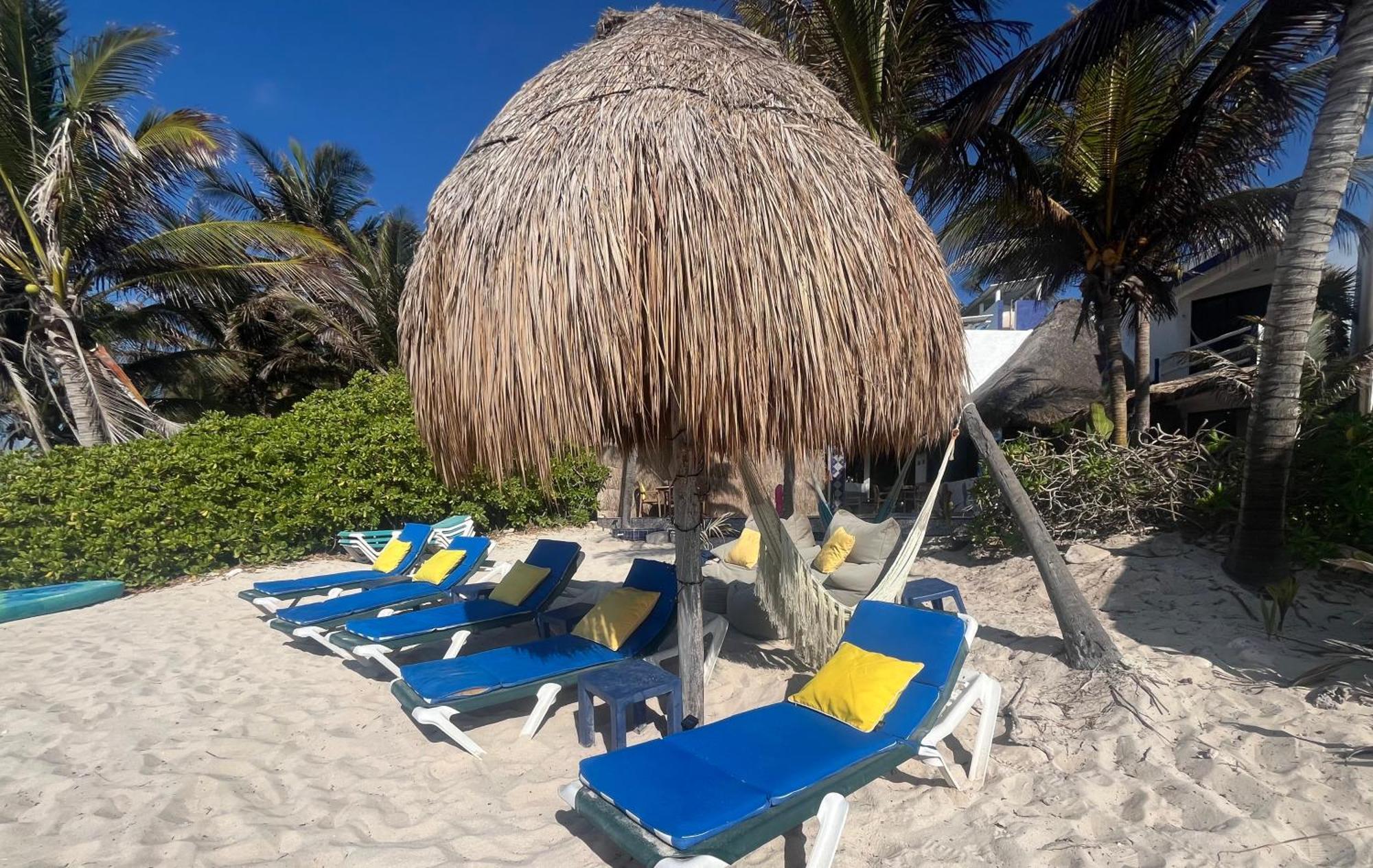 Beachfront Hammock Heaven Akumal Exteriér fotografie